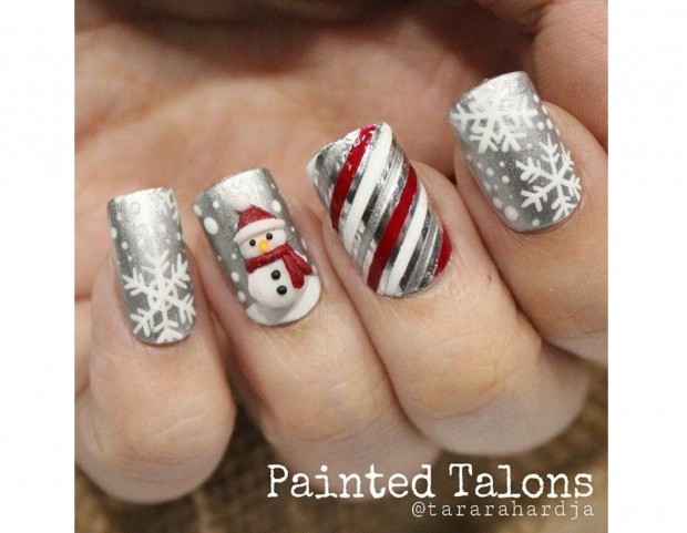 Decorazioni Unghie Natalizie.Unghie Le Nail Art Di Natale Piu Belle Su Pinterest Tu Style