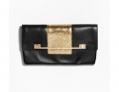 Morbida in pelle con dettaglio shining dorato
