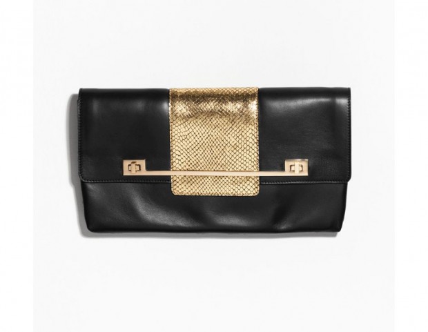 Morbida in pelle con dettaglio shining dorato