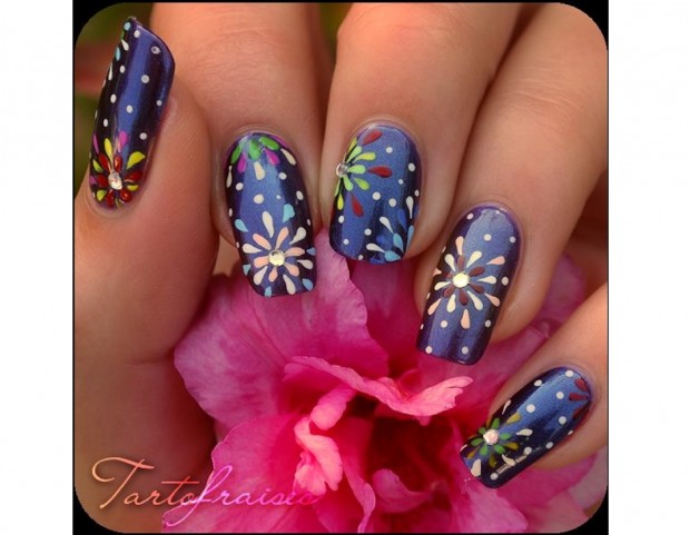 Look stilizzato per i fuochi d’artificio