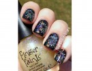 Effetto cangiante per la manicure con fuochi d’artificio