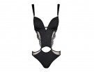 Body con reggiseno push-up e dettagli in pizzo