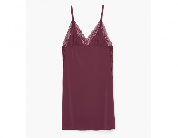 Babydoll semplice con scollo a triangolo e pizzo