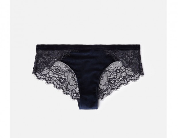 Culotte coordinata con ricamo in pizzo
