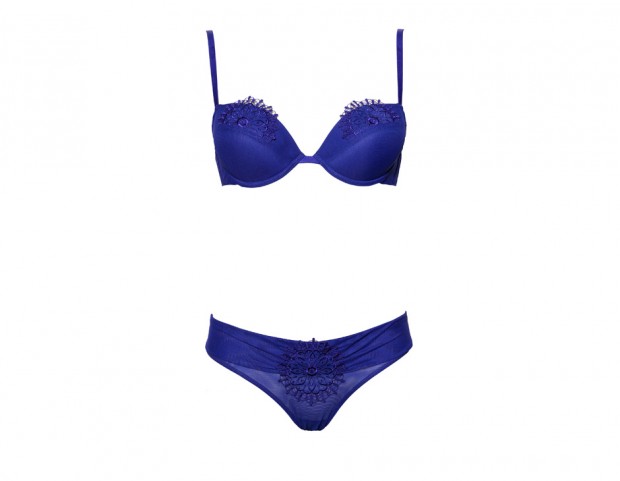 Completo grintoso blu elettrico
