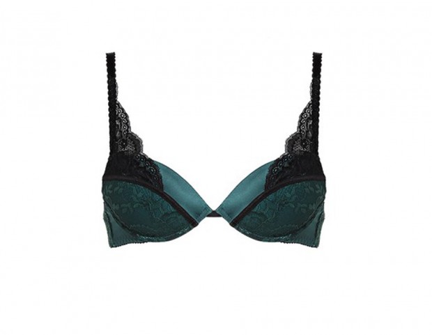 Reggiseno in satin e pizzo