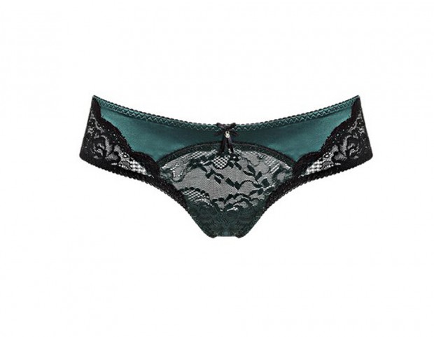 Culotte brasiliana coordinata in seta e pizzo