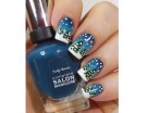 Manicure con paesaggio innevato