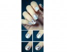 Accent manicure con pupazzo di neve