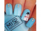 Pupazzo di neve e piccoli strass