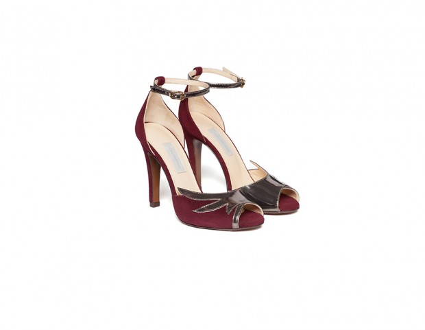 Sandali in pelle scamosciata