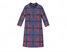 Abito jacquard con colletto