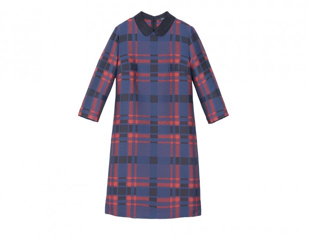 Abito jacquard con colletto Abito jacquard con colletto