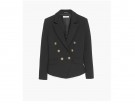 Blazer corto con bottoni dorati