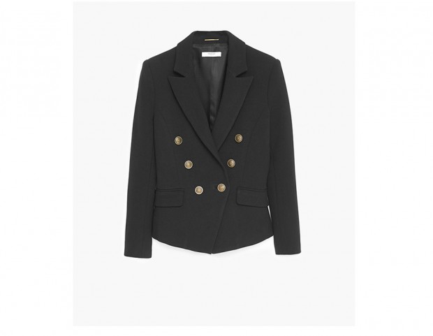 Blazer corto con bottoni dorati Blazer corto con bottoni dorati