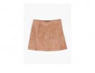 Minigonna a trapezio in suede