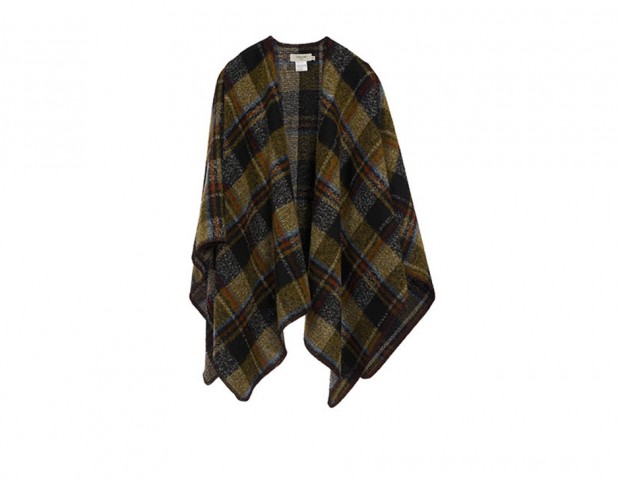Poncho in tartan Poncho in tartan