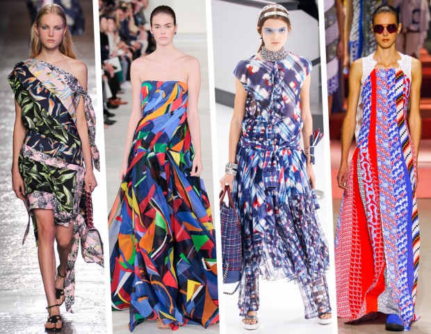 Come un foulard: Emilio Pucci, Ralph Lauren, Chanel, Kenzo