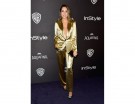 Louise Roe con un tuxedo gold
