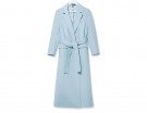 Cappotto celeste a vestaglia