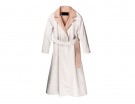 Cappotto vestaglia con risvolti a contrasto