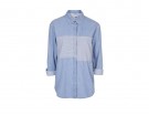 Camicia con inserto a righe