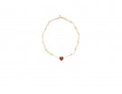 Collier con cuore rosso