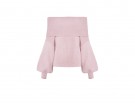 Pull rosa con maniche ampie