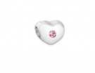 Charm a cuore con brillante colorato