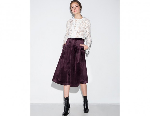 Culotte pants di velluto