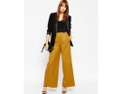 Pantaloni ampi con zip