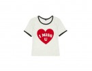 T-shirt con messaggio d’amore