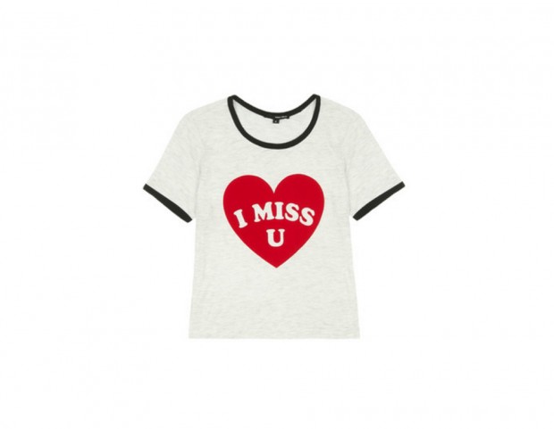 T-shirt con messaggio d’amore