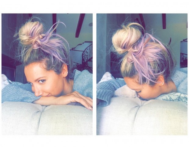 Ashley Tisdale e i suoi capelli pastello
