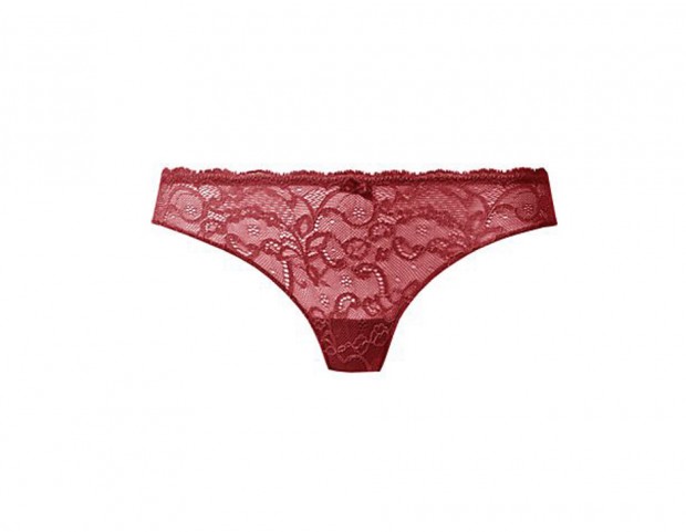 Slip in pizzo rosso