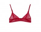 Reggiseno morbido in pizzo rosso