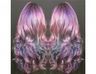 Tre colori in gradazione con tecnica mermicorn hair