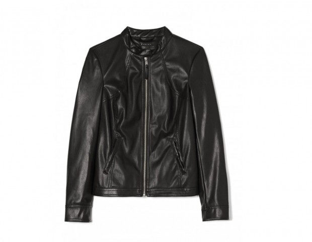Biker corto in ecopelle
