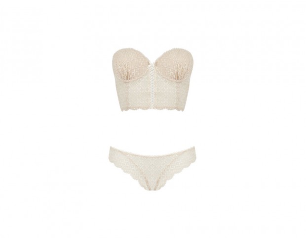 Bustier e slip brasiliano in pizzo