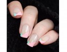 French manicure obliqua bicolore