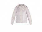 Blouson in sangallo con cappuccio