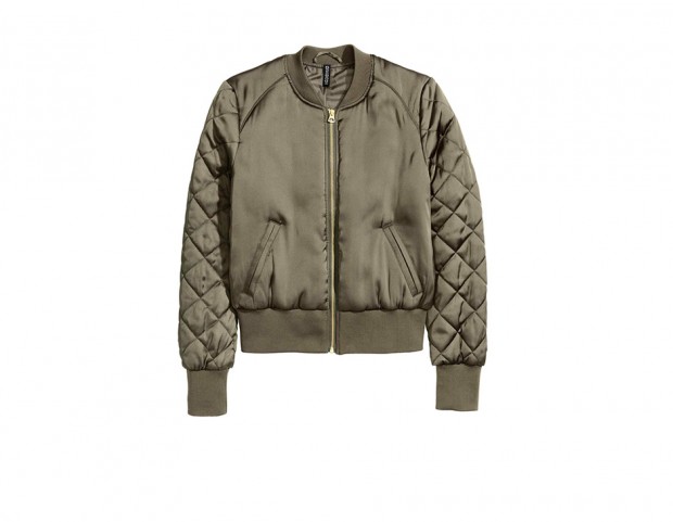 Bomber con maniche trapuntate