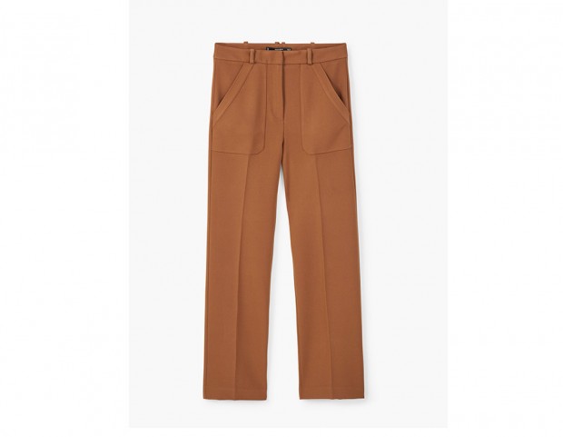 Pantaloni flare con maxi tasche