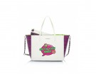 Shopper Chupa Chups Color, in eco-pelle con doppi manici e inside bag (svuotaborsa)