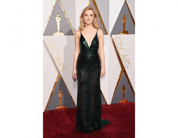 Saoirse Ronan in Calvin Klein custom