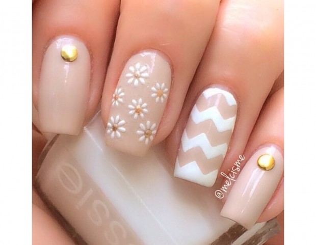 Mix&Match nude con margherite