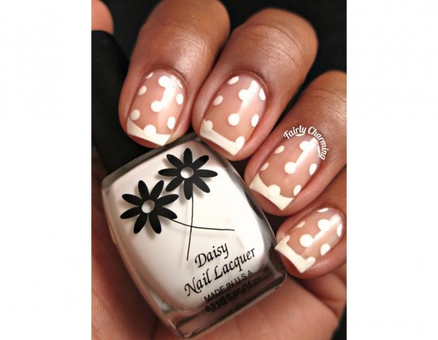 Pois e french manicure