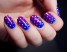 Effetto sfumato per la manicure con pois
