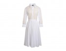 Abito midi con inserti in pizzo
