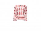 Blusa a quadretti con balze